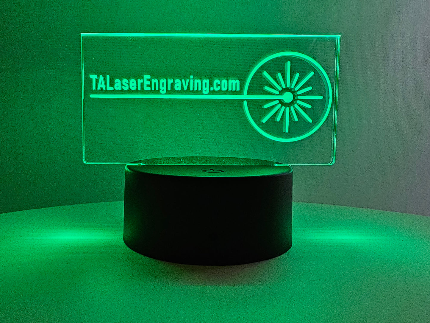 Acrylic LED Edge-Lit Sign with Custom Design