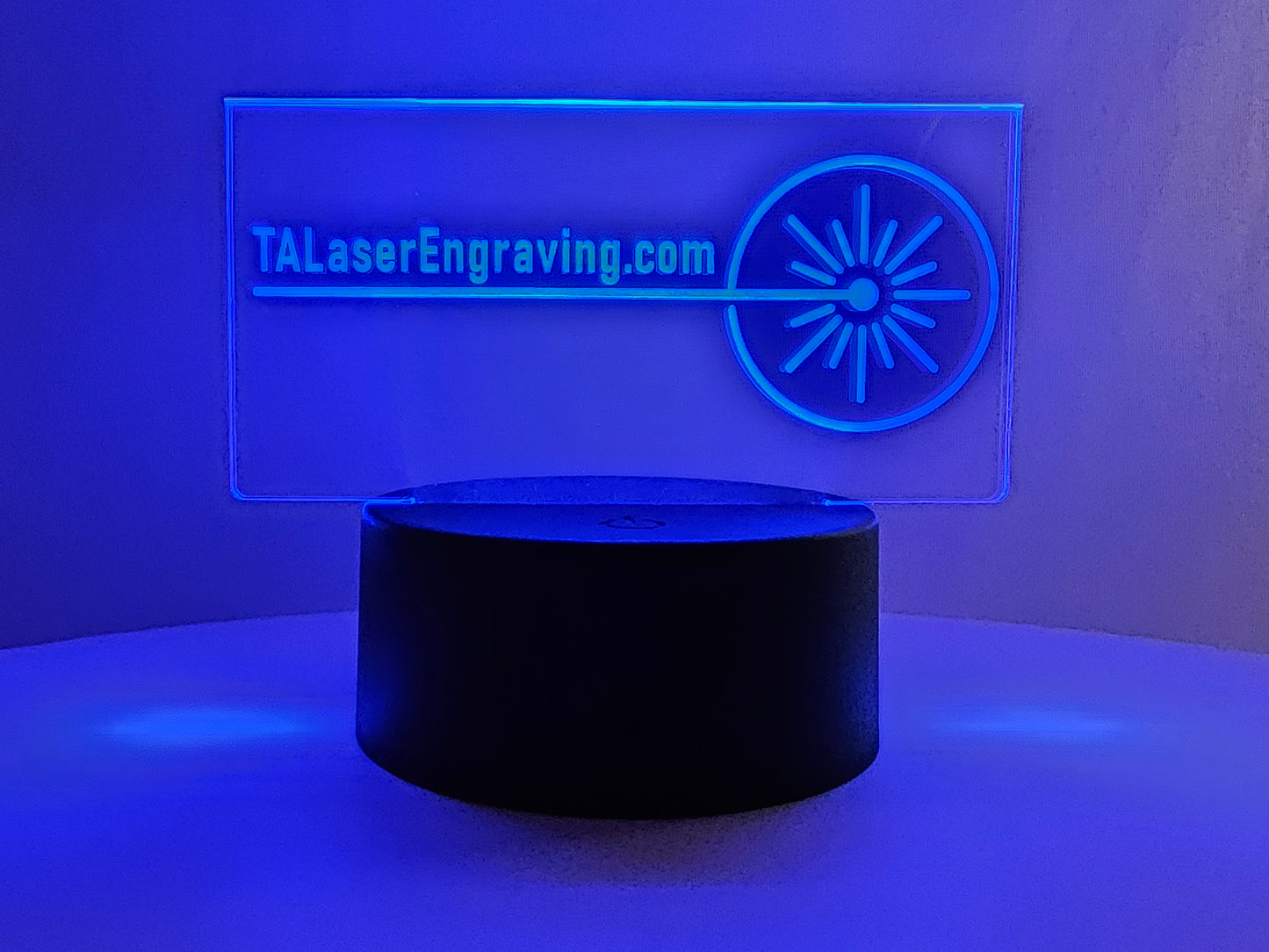 Acrylic LED Edge-Lit Sign with Custom Design